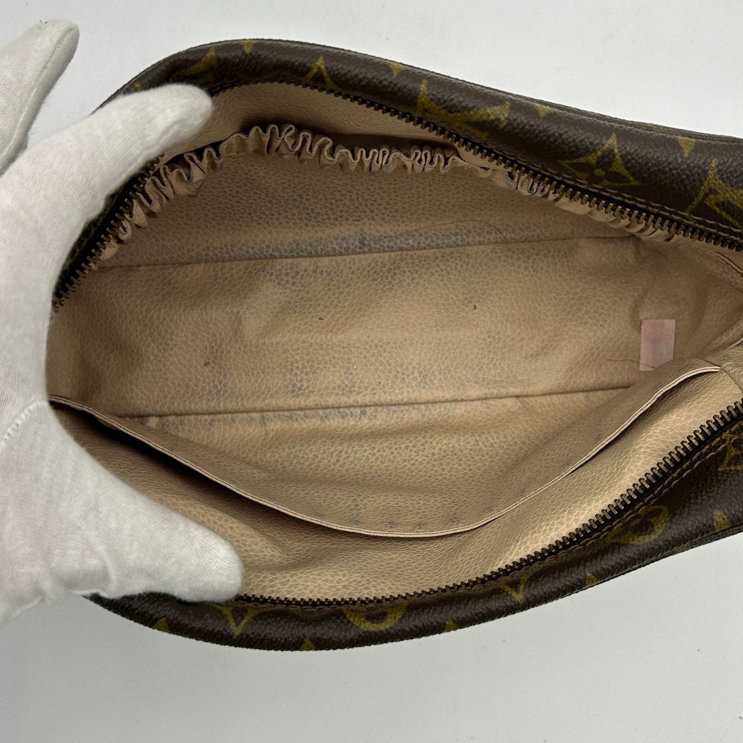 LOUIS VUITTON Trousse Toilette Monogram Brown Handbag lv8819fs