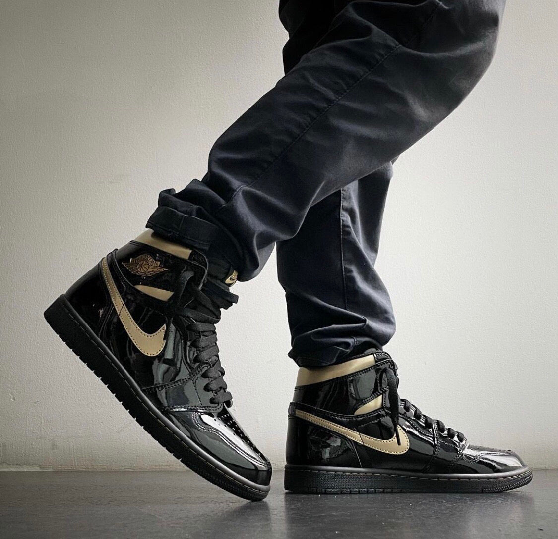GLM - AJ1 High Black Gold