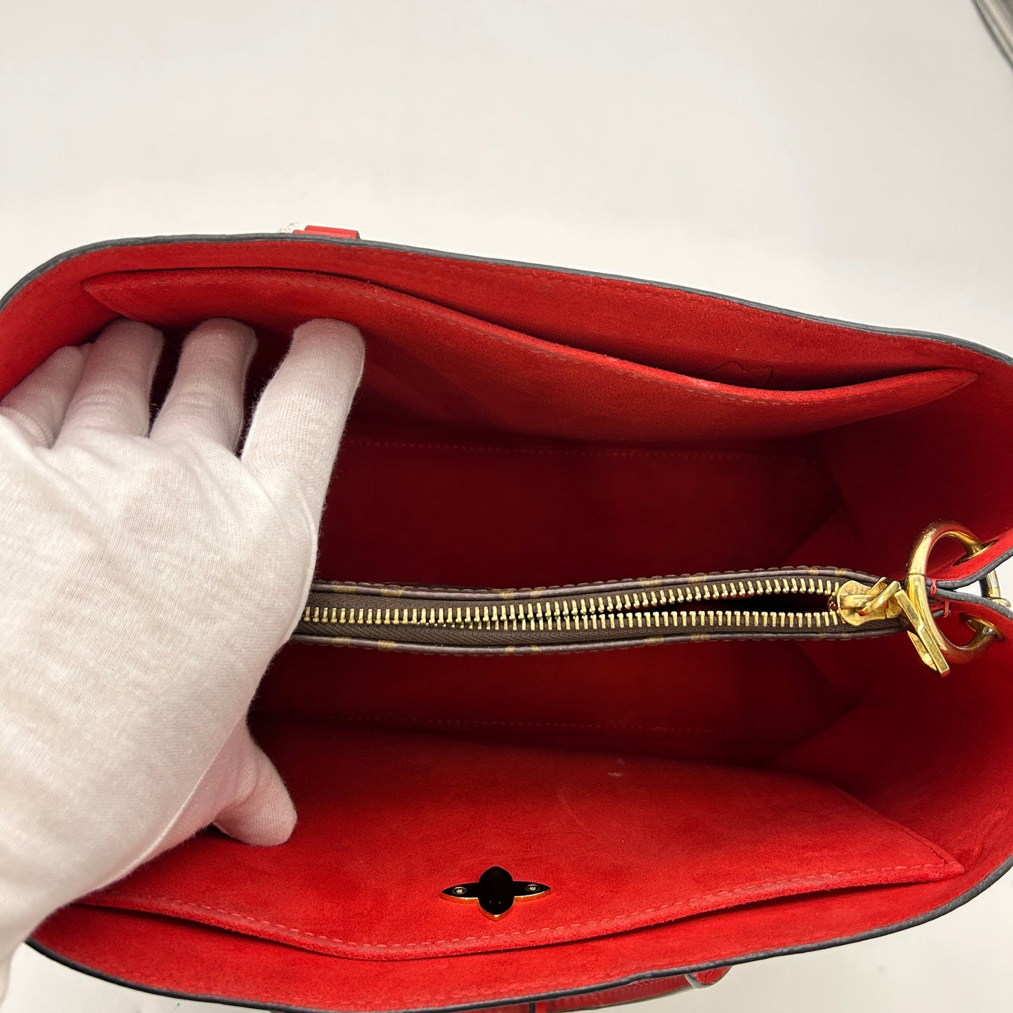 LOUIS VUITTON Monogram Flower Tote Coquelicot LA29401