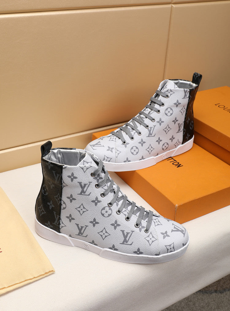 GLM - LUV Stellar Trainer Boot White Black Sneaker