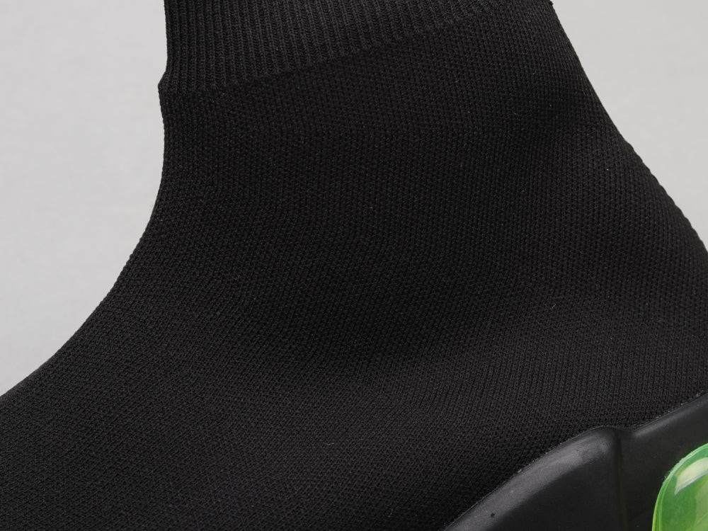 GLM - Bla Socks Air Cushion Black Green Sneaker