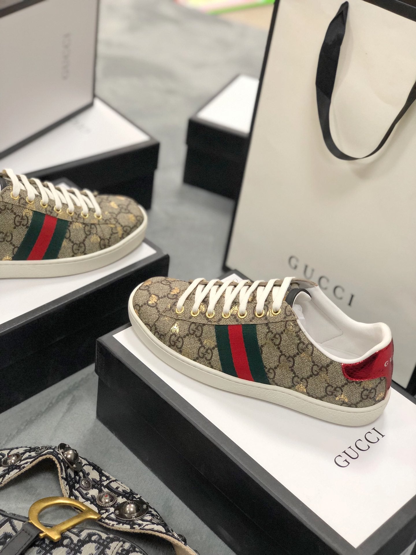 GLM-GCI Ace Beige  Bee Sneaker 078