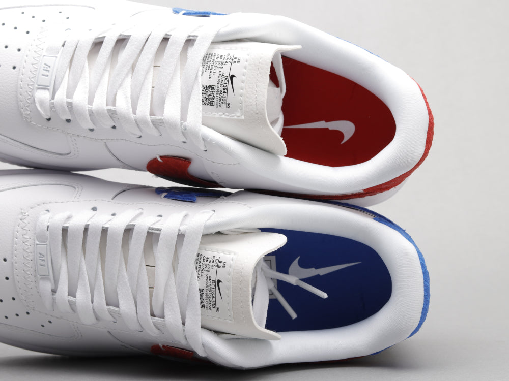 GLM - AF1 White red blue snake pattern