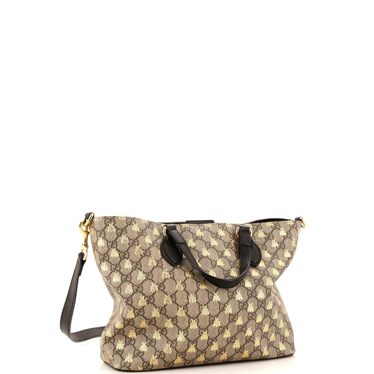 Convertible Soft Tote Printed GG Coated Canvas Small