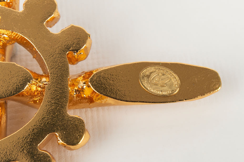 Broche dorÃƒÆ’Ã‚Â©e Christian Lacroix