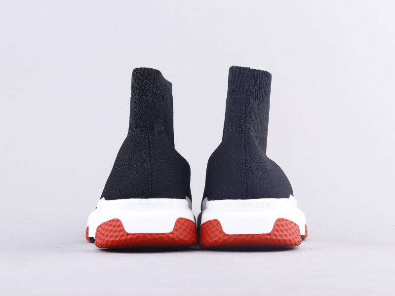 GLM - Bla Socks And Shoes Black And White Red Sneaker