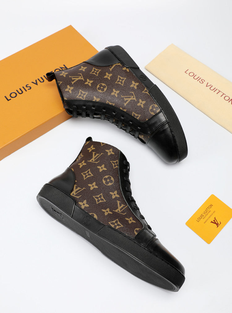 GLM - LUV High GLMnogram Brown Boot Sneaker