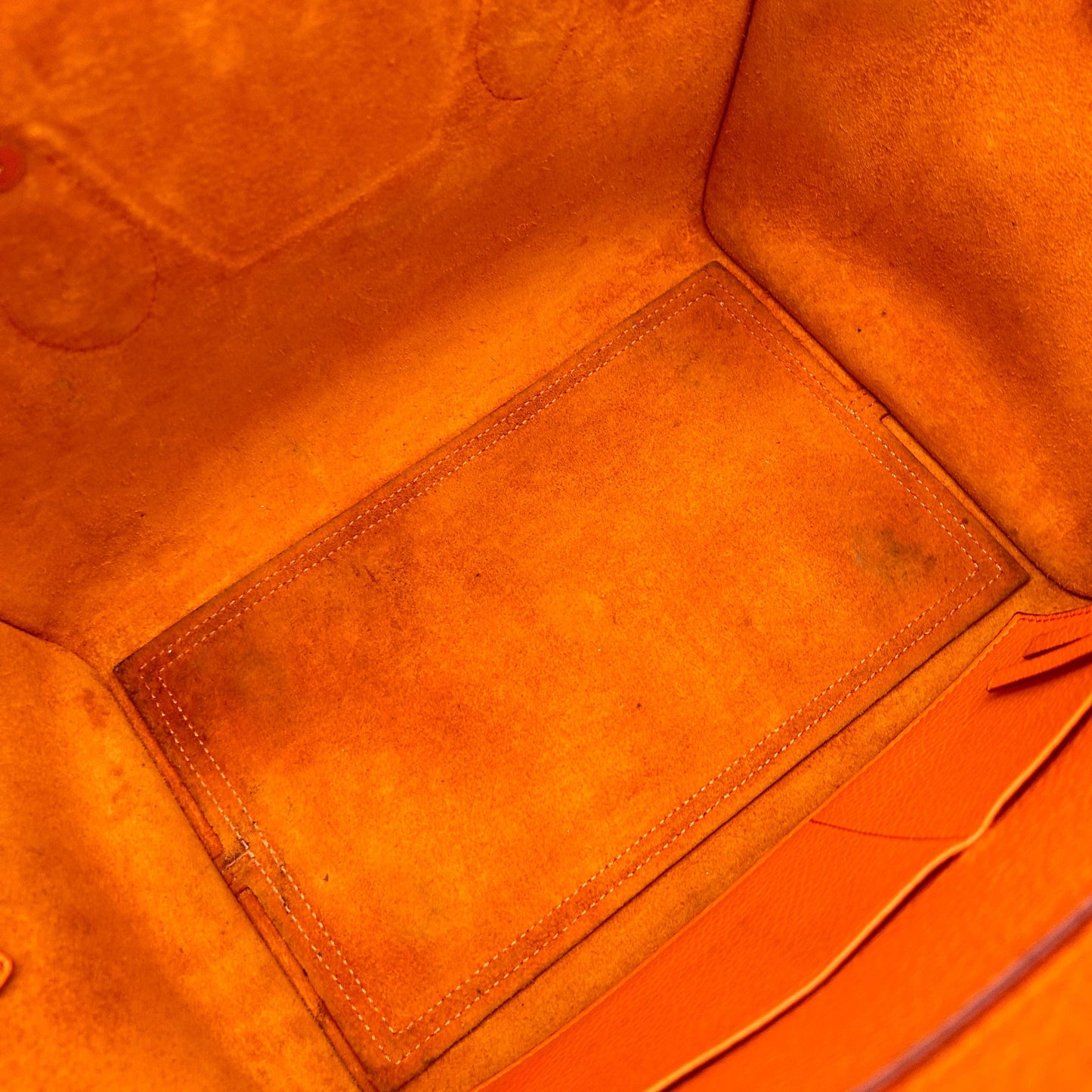Celine Tie Knot Orange Leather Tote Bag