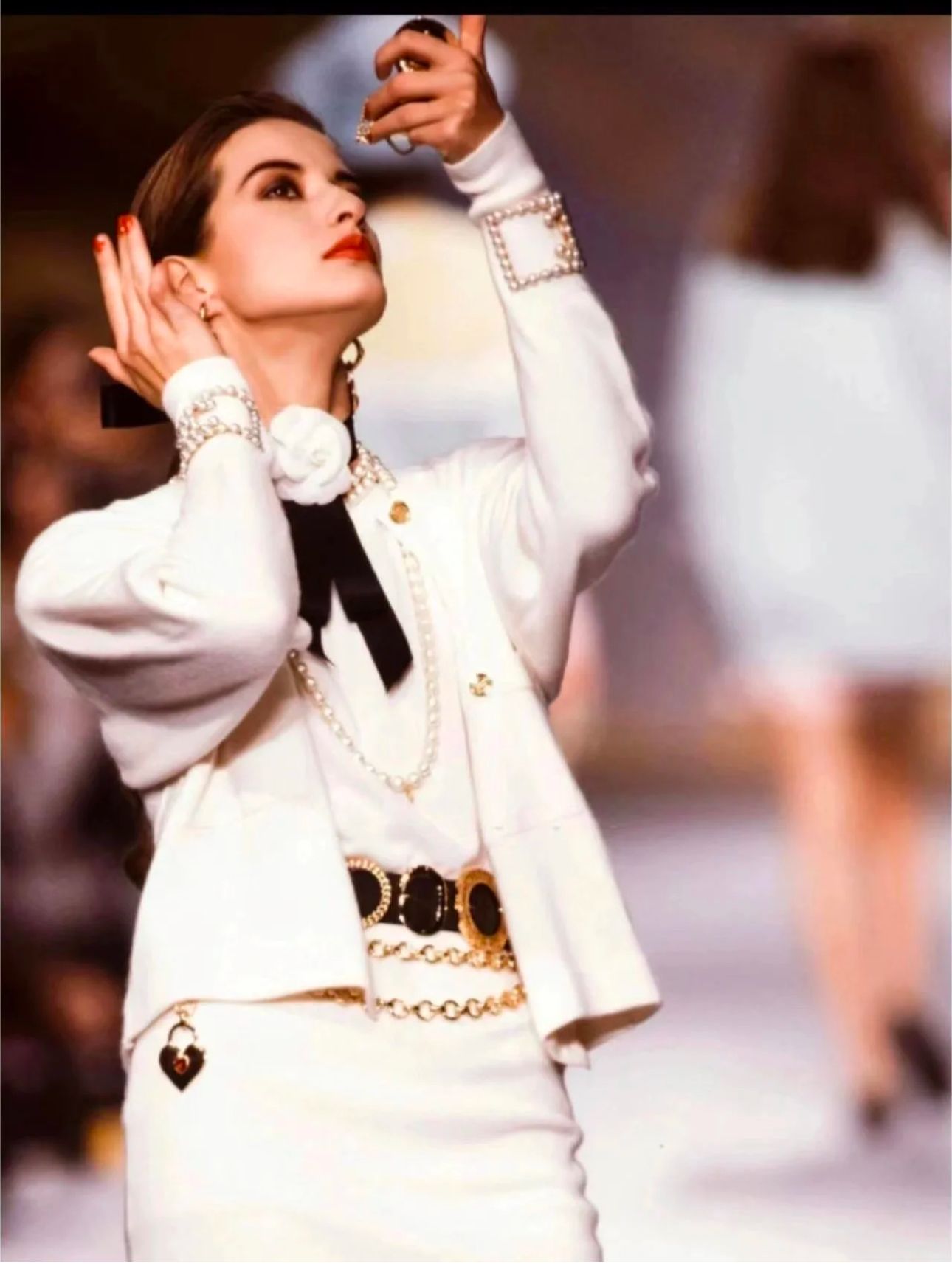 Porte clÃ© coeur Chanel 1988