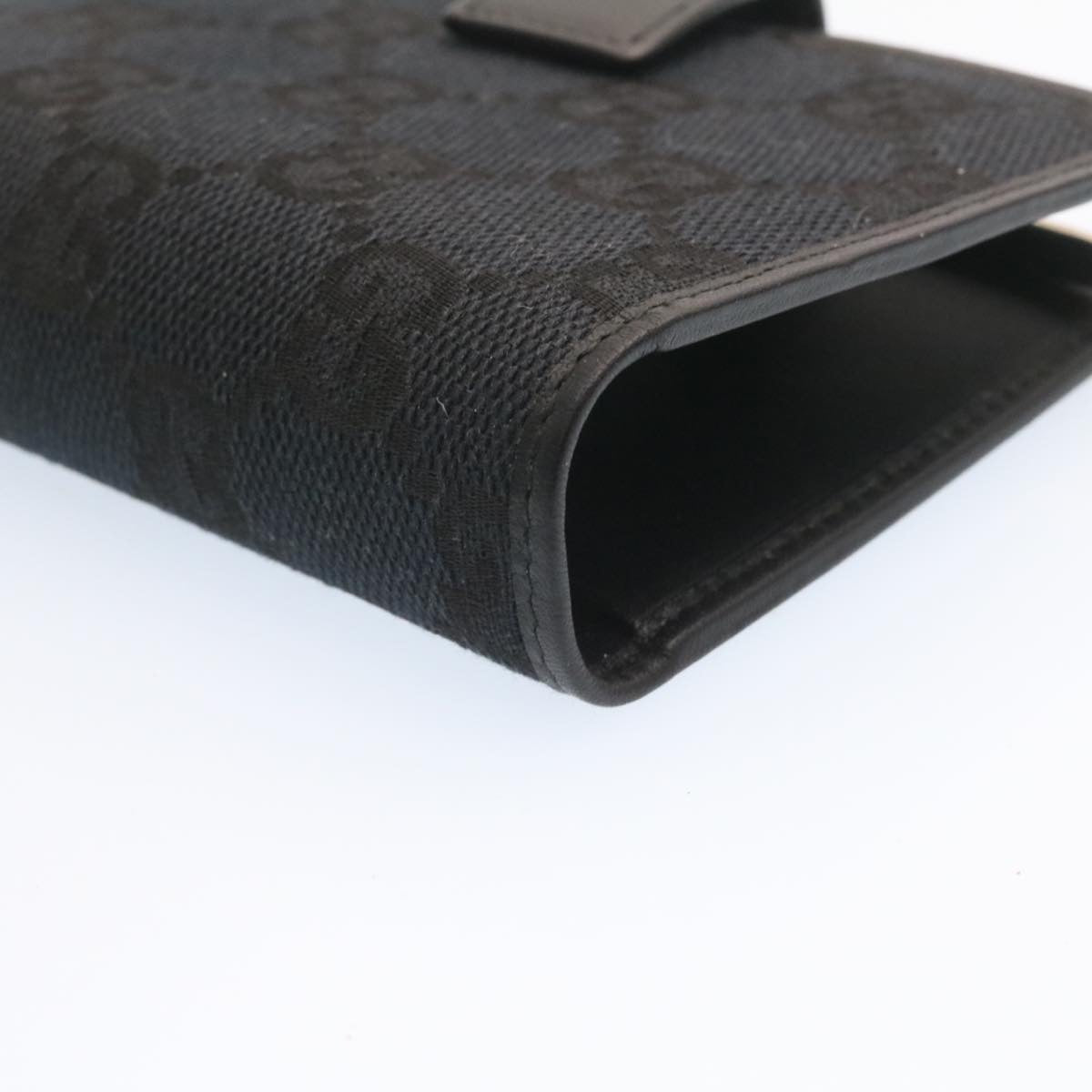 GUCCI GG Canvas Mini Notebook Cover Ballpoint Pen Black ds051