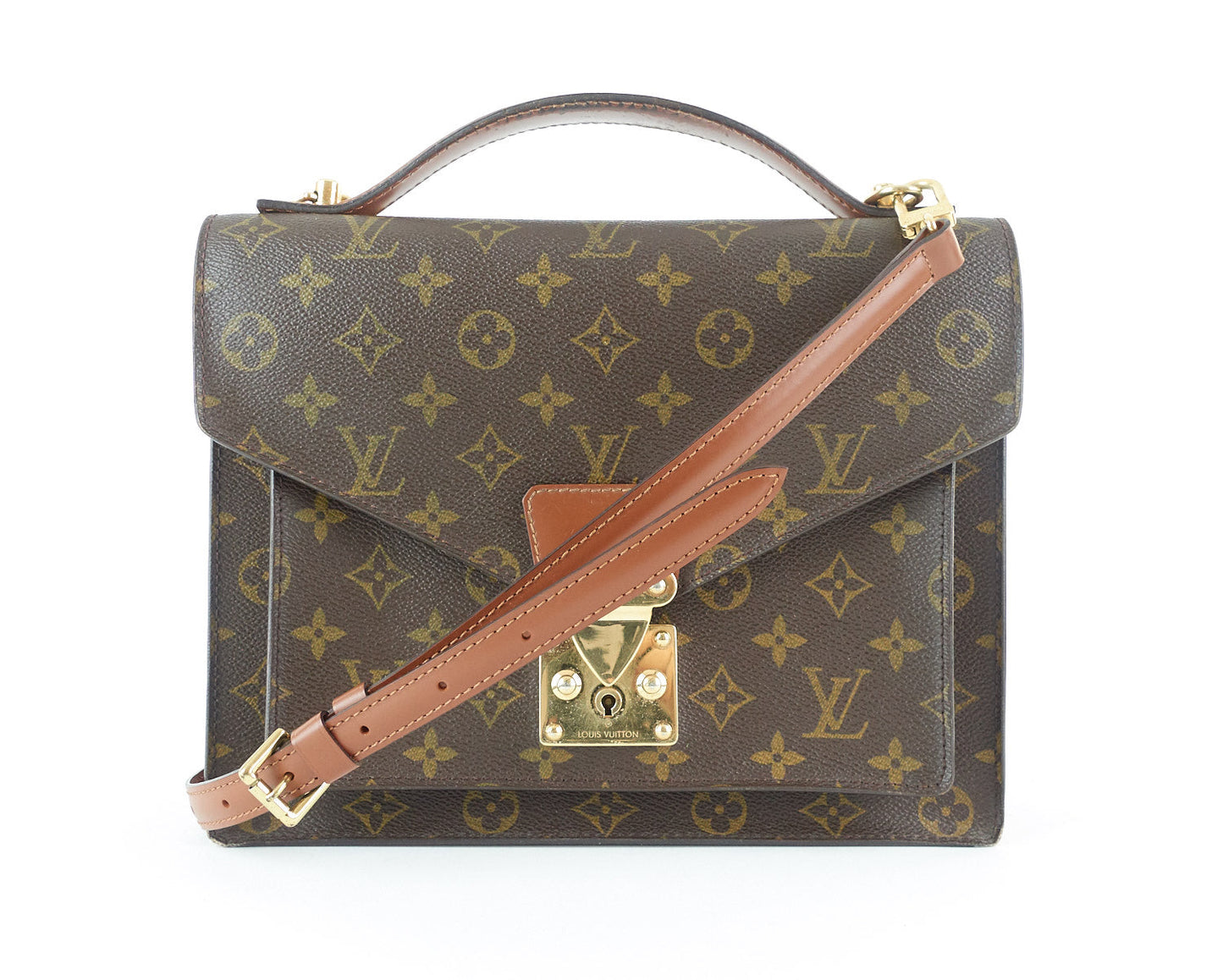 Louis Vuitto Monceau 28 Monogram Canvas Handbag