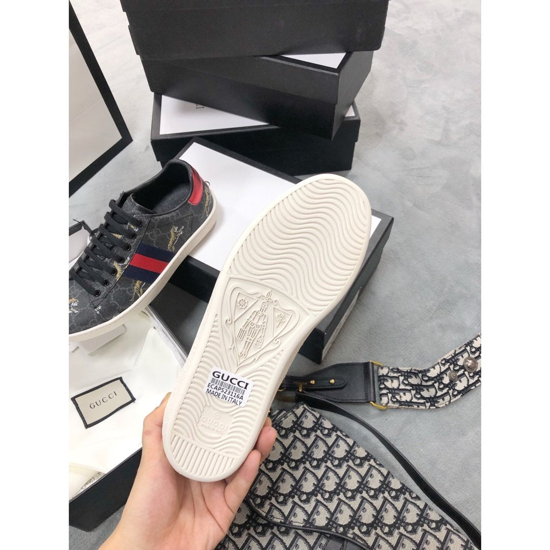 GLM-GCI Ace Beige  Tiger Sneaker 079