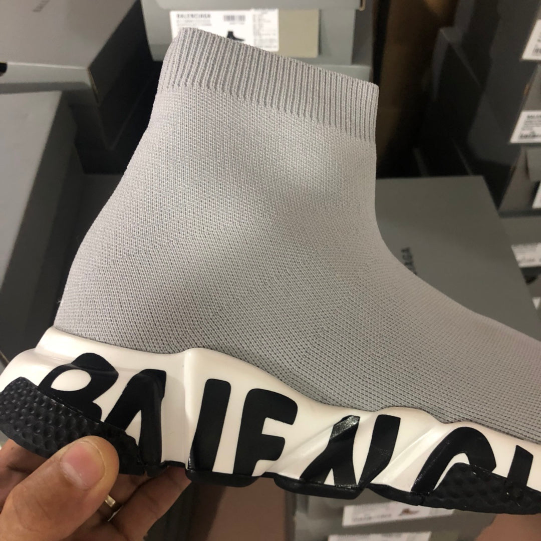 GLM - Bla Speed Print Stretch Knit Sneakers