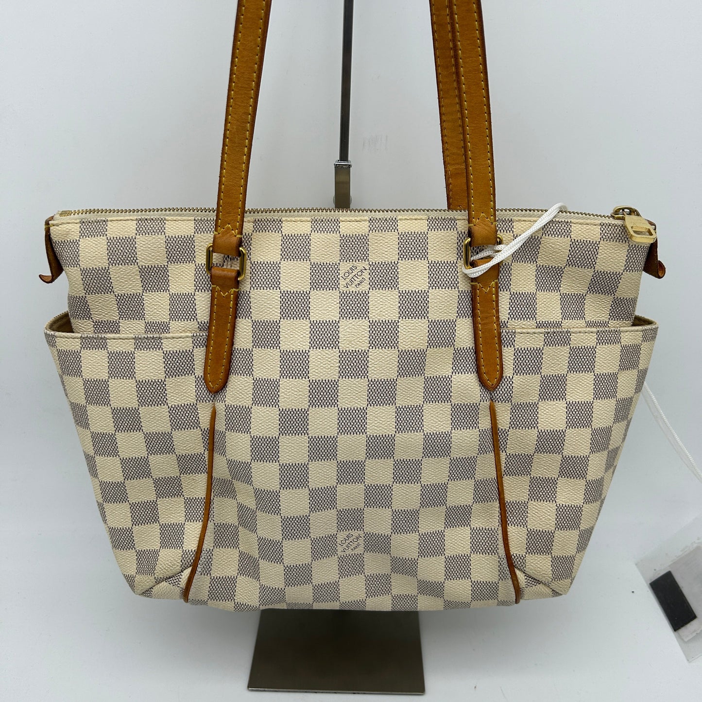 Louis Vuitton Damier Azur Totally PM Tote Bag Beige