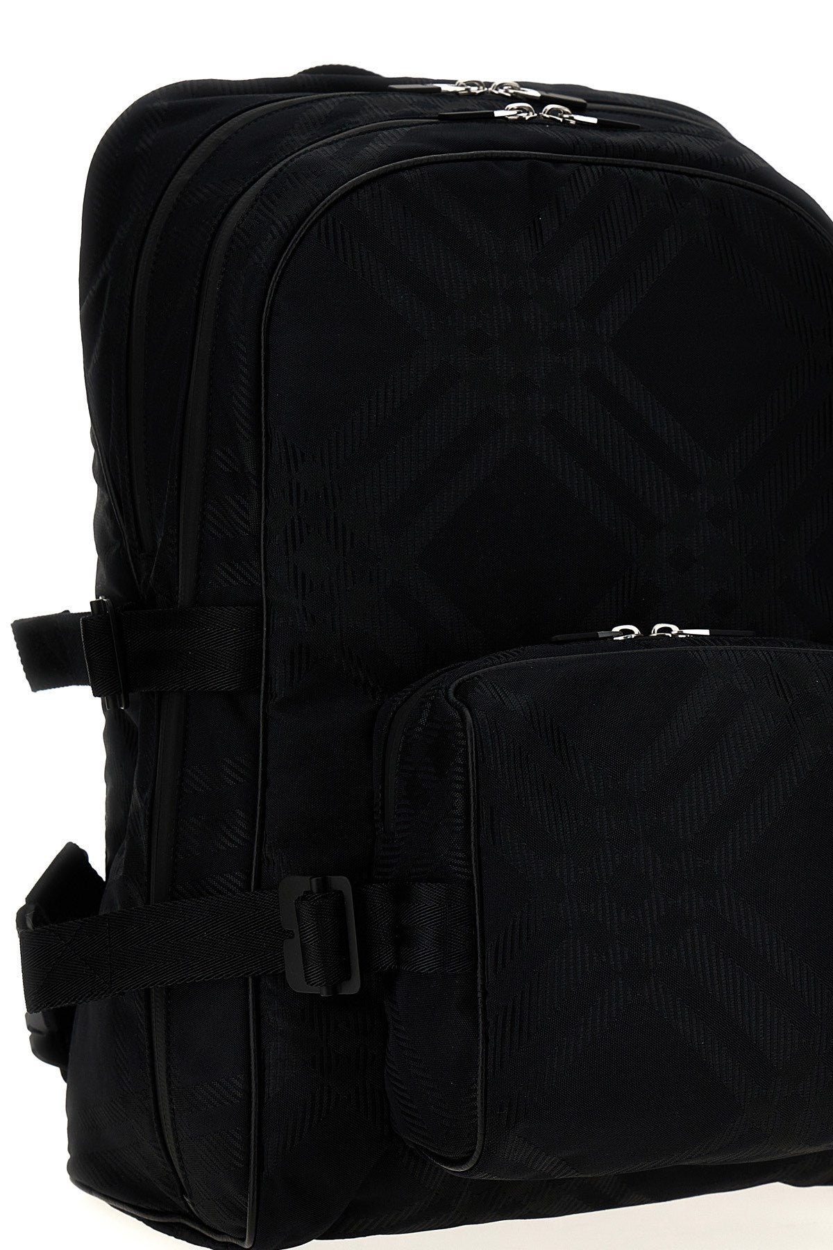 Burberry Men Check Jacquard Backpack