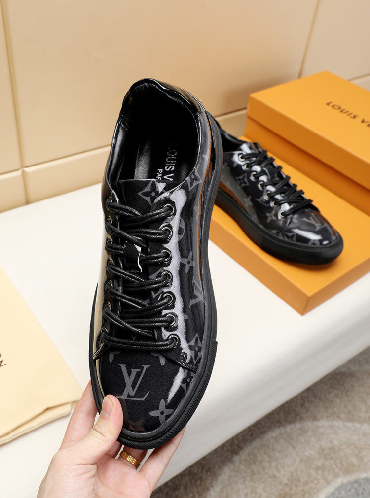 GLM - LUV Low GLMnogram Black Breathable Sneaker
