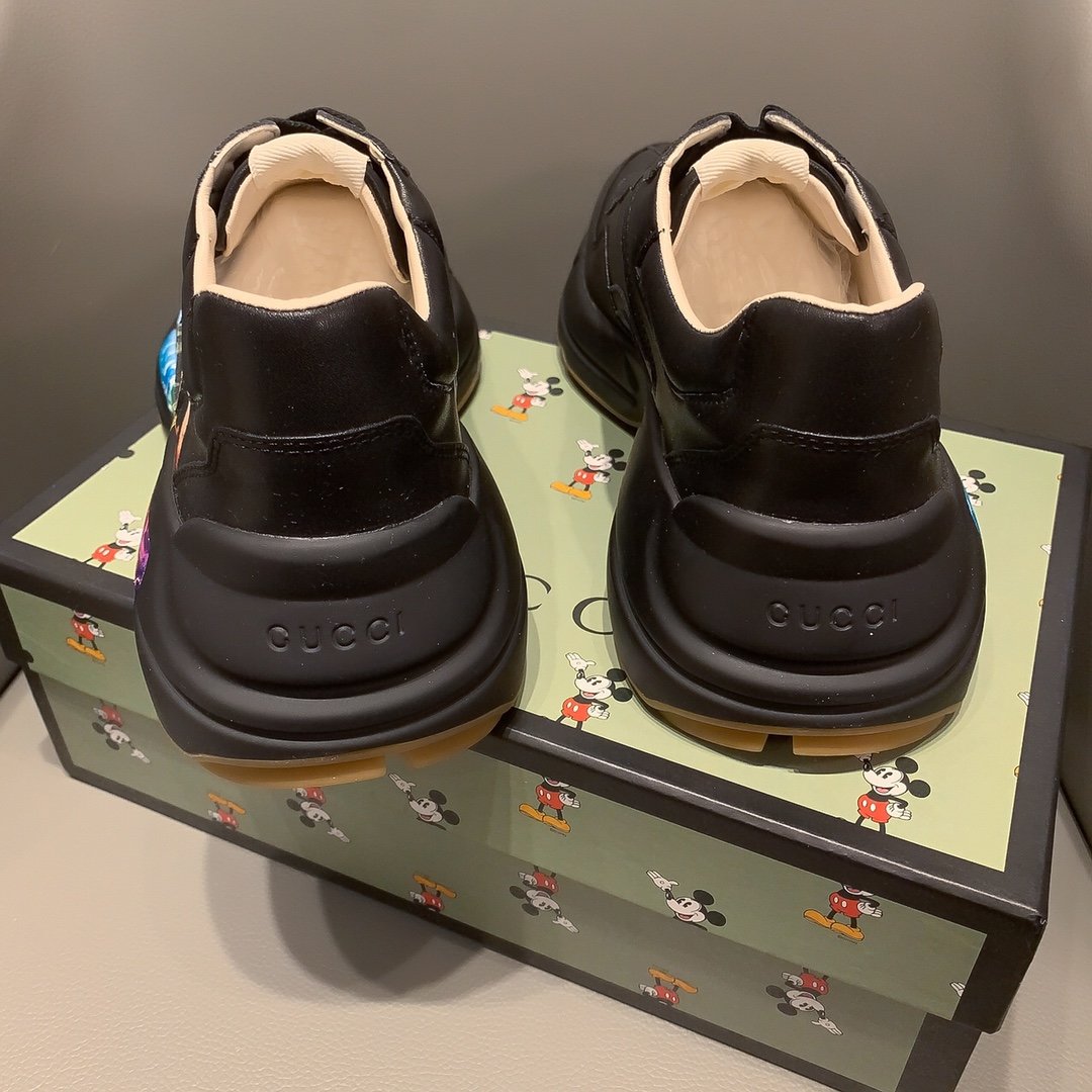GLM-GCI  RHYTON VINTAGE TRAINER BLACK SNEAKER 145