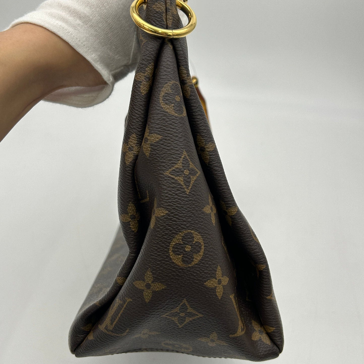 Louis Vuitton Pallas Brown Canvas Handbag LA27223