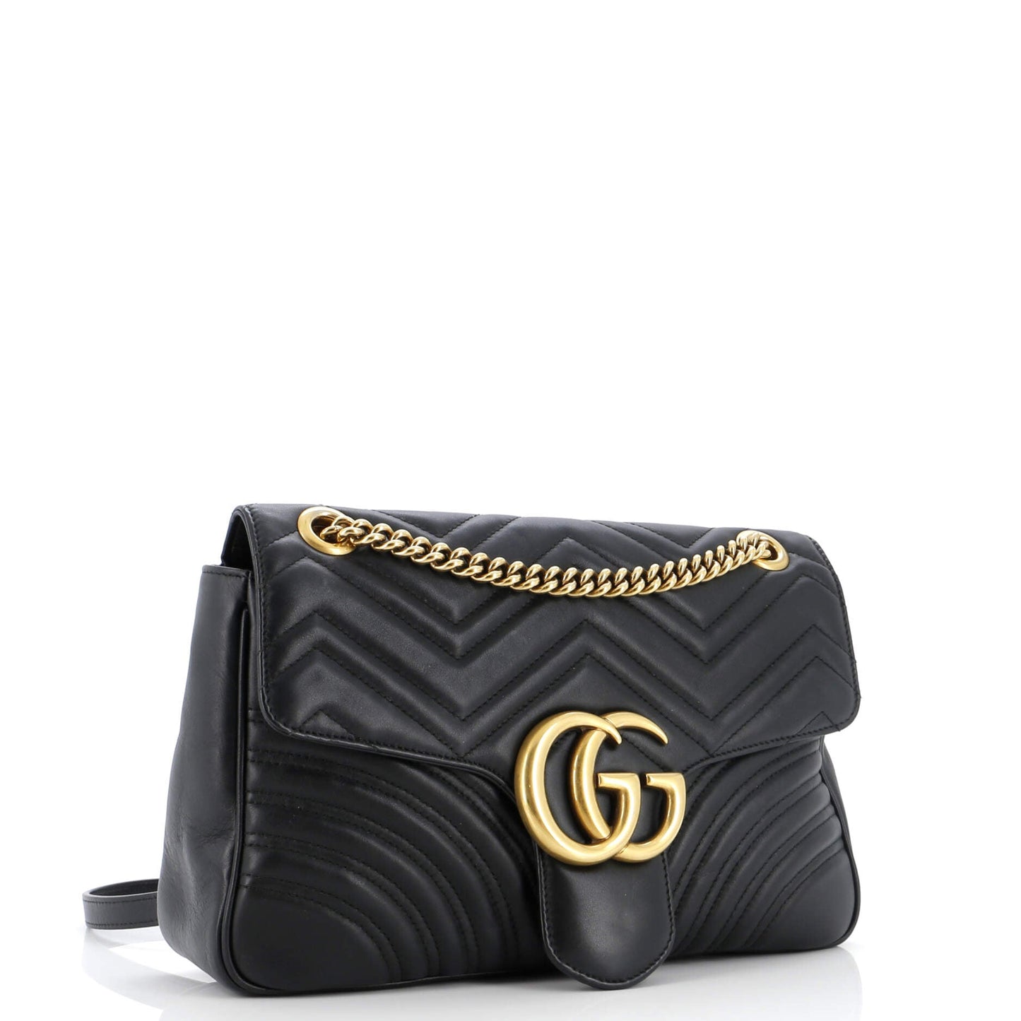 GG Marmont Flap Bag Matelasse Leather Medium