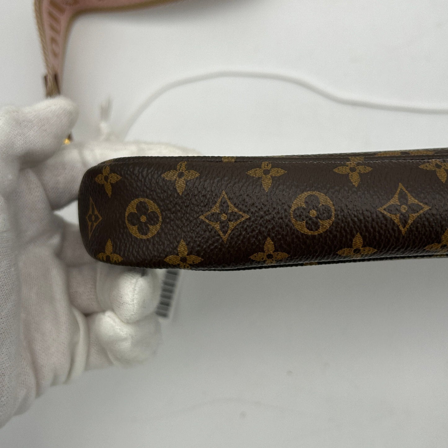 Louis Vuitton Monogram Multi Pochette Coated Canvas Bags Coin Purse Pink Strap LA28098