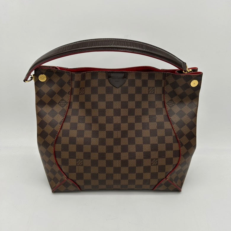 LOUIS VUITTON Damier Ebene Caissa Hobo Cherry B22-30