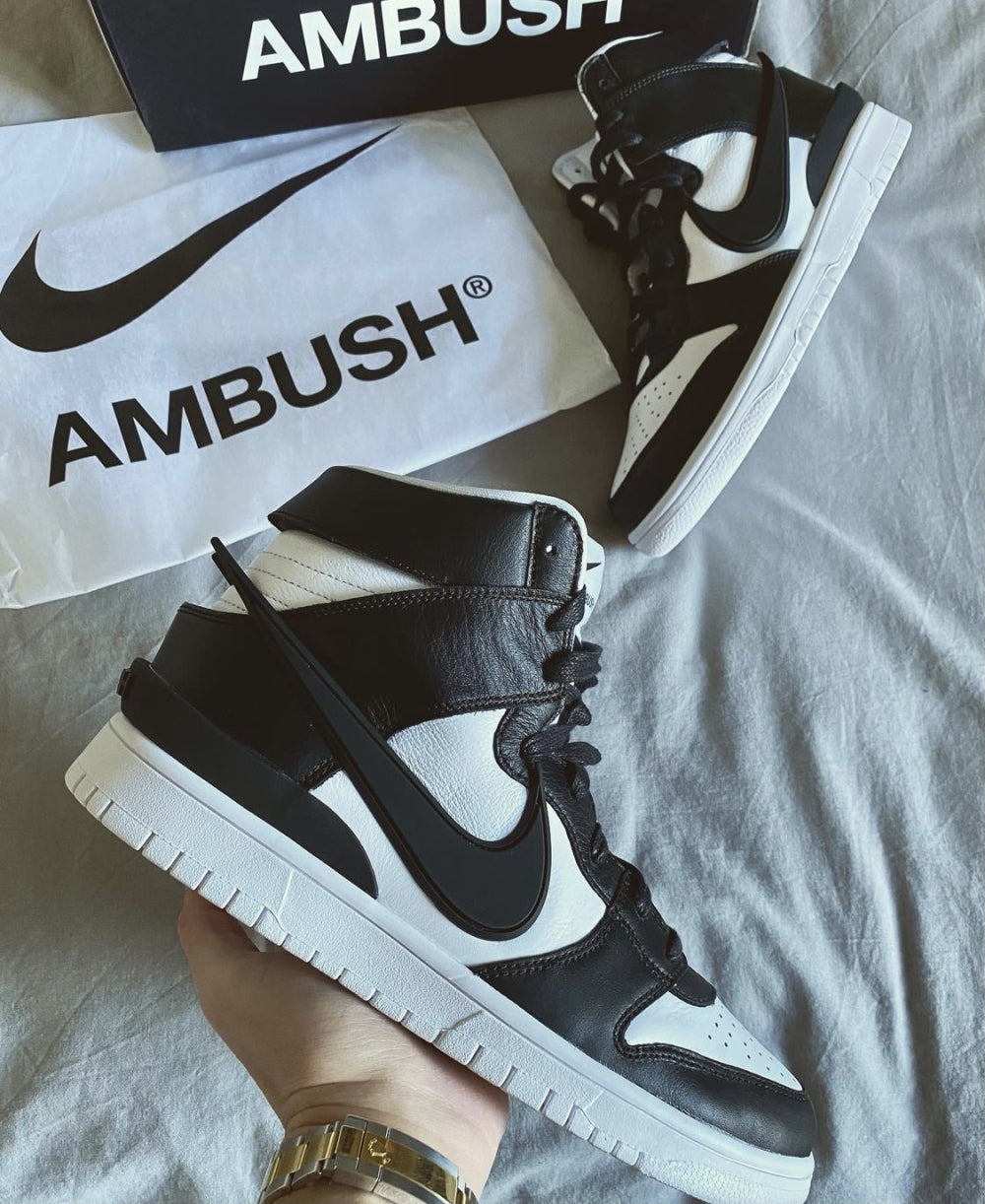 GLM - AMBUSH x DUNK HIGH Black & White Collaboration