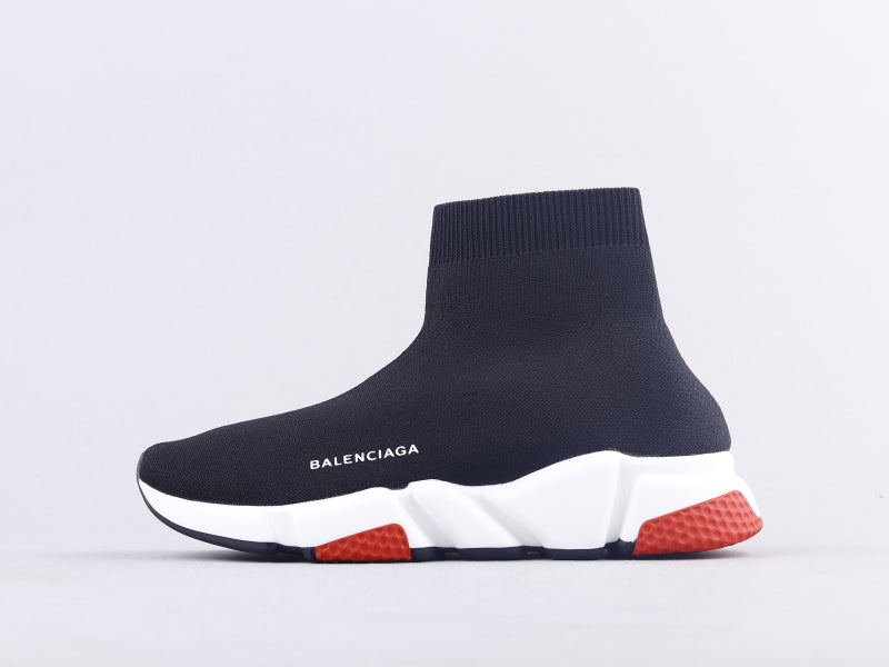 GLM - Bla Socks And Shoes Black And White Red Sneaker