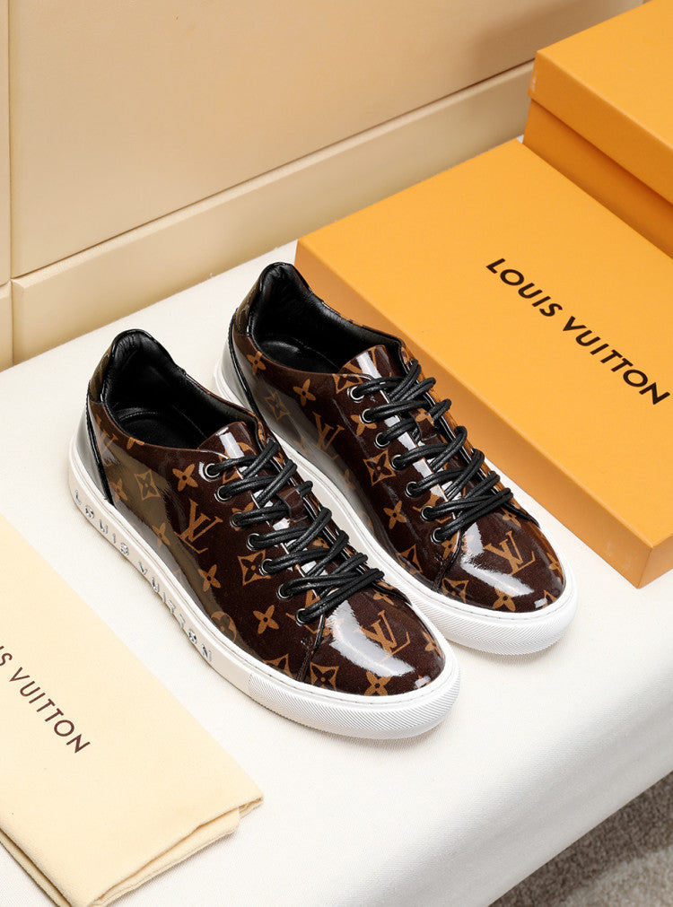 GLM - LUV Low GLMnogram Brown Breathable Sneaker