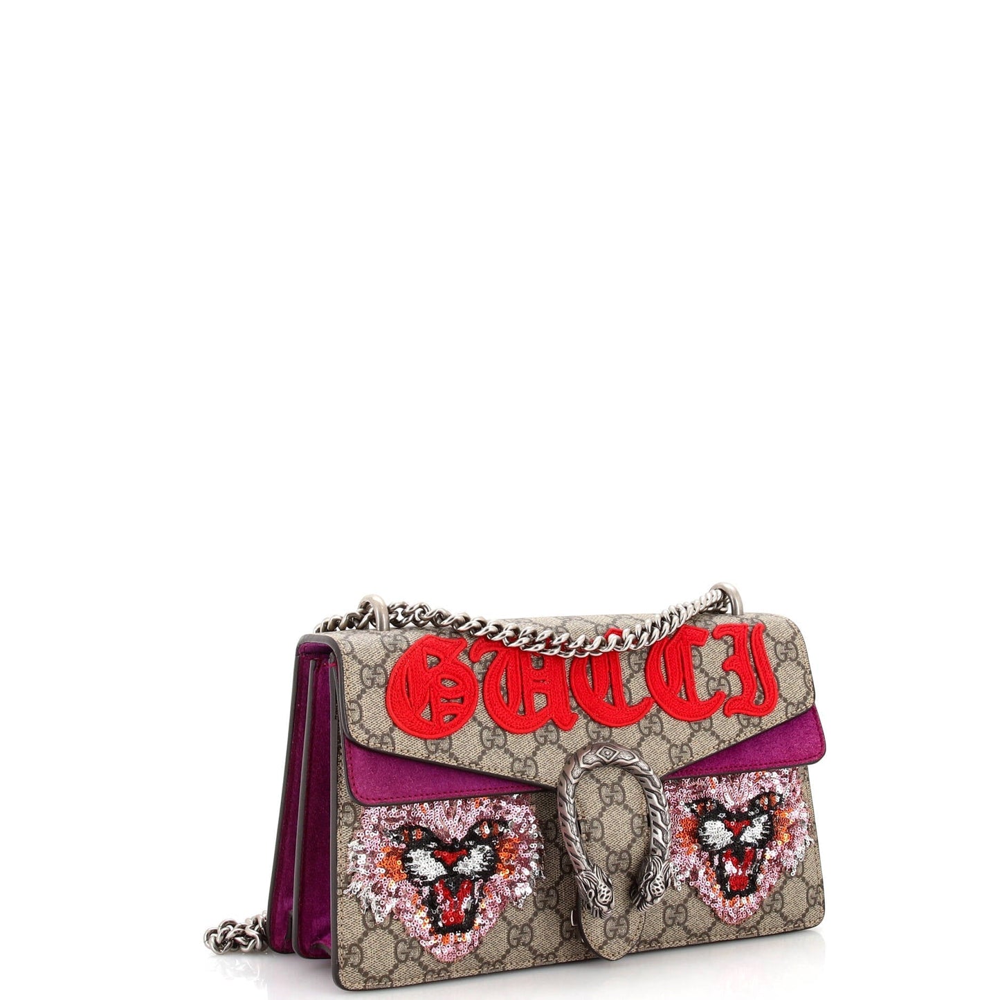 Dionysus Bag Embroidered GG Coated Canvas Small