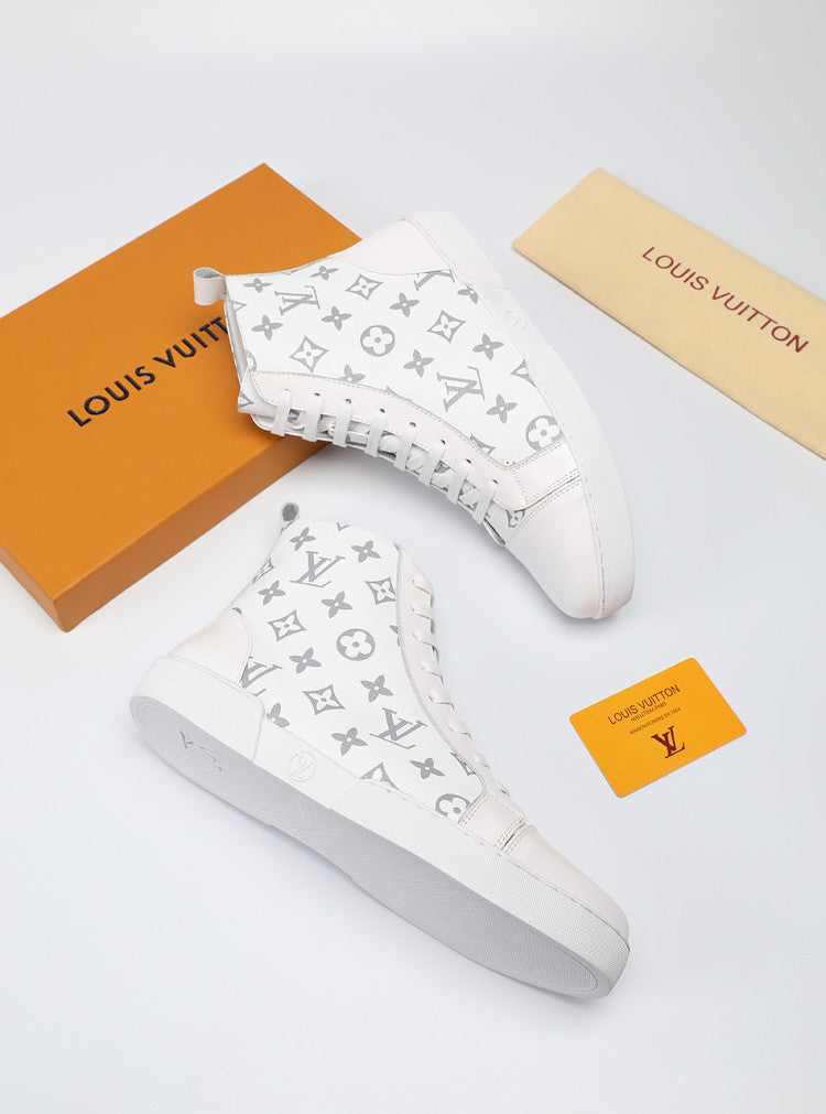 GLM - LUV High GLMnogram White Boot Sneaker