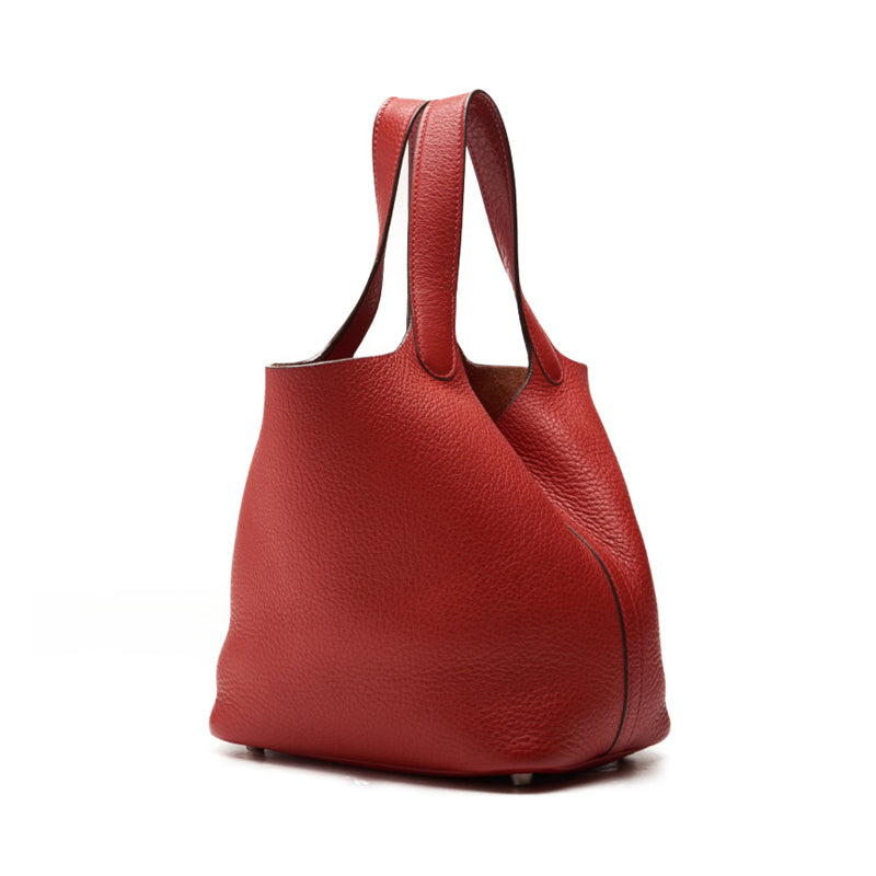 HERMES ERMES Picotin PM Handbag clement Rouge (Silver G ) Handbag  Handbag Ladies Handbags ÃƒÂ£Ã¢â€šÂ¬Ã‚Â ShipÃƒÂ£Ã¢â€šÂ¬Ã¢â‚¬Ëœ Ladies Handbags Ladies Online