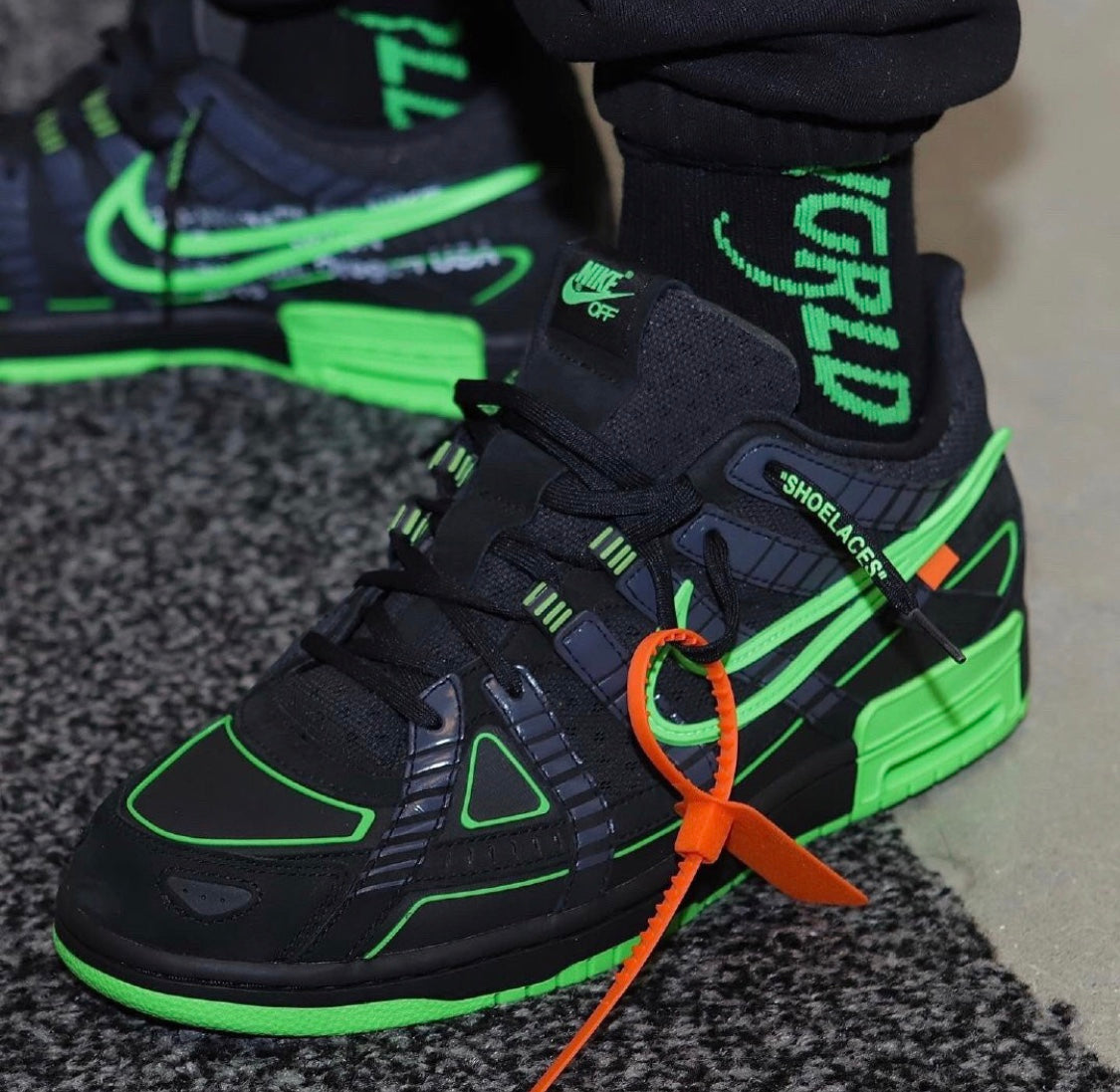GLM - OW x Rubber Dunk Black & Green