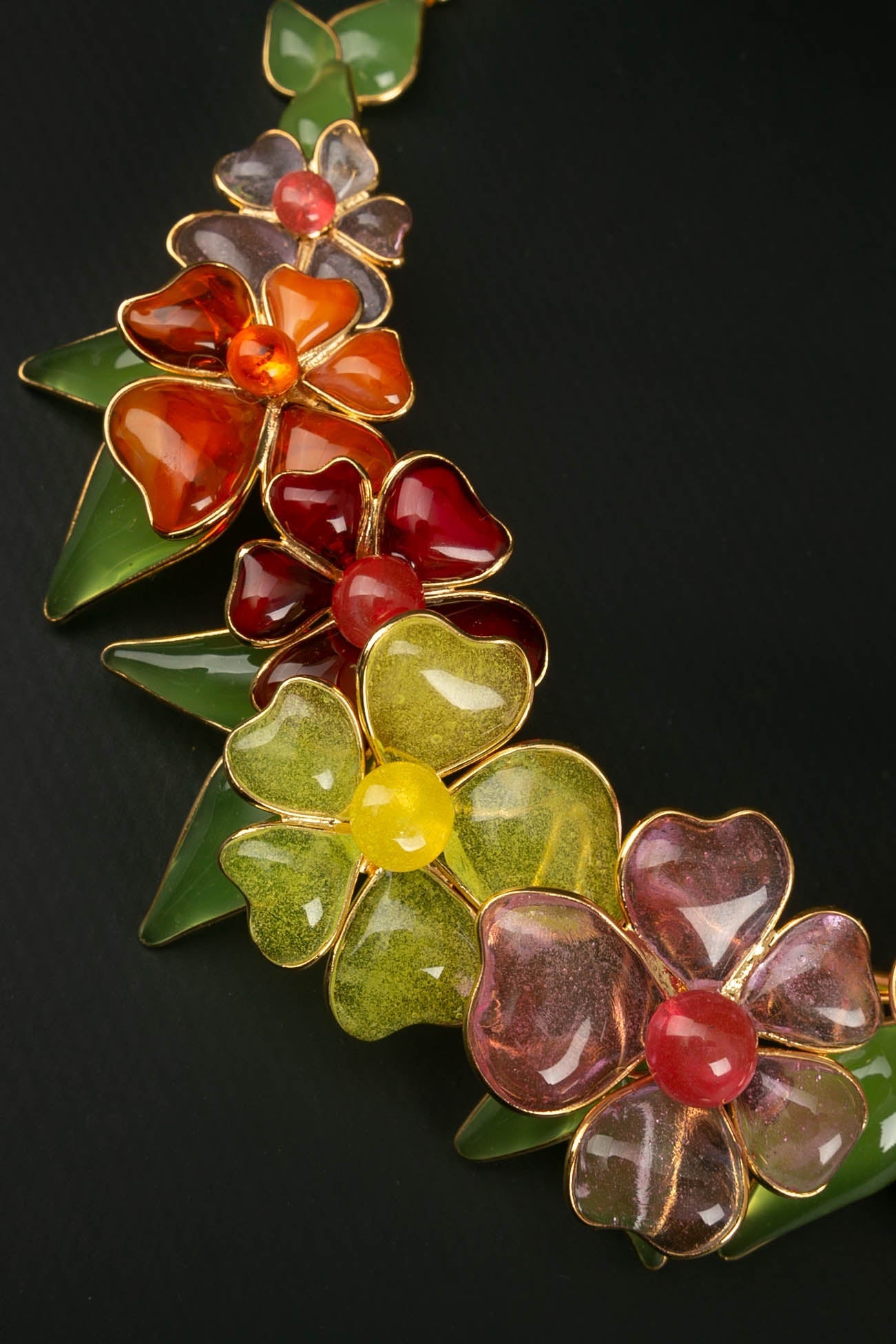 Collier en pÃƒÆ’Ã‚Â¢te de verre Augustine