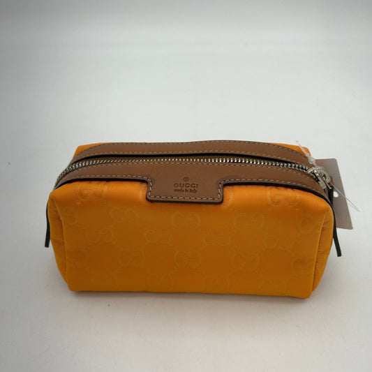 GUCCI Nylon Monogram Small Cosmetic Case Blue ITSYRWQXOH9O
