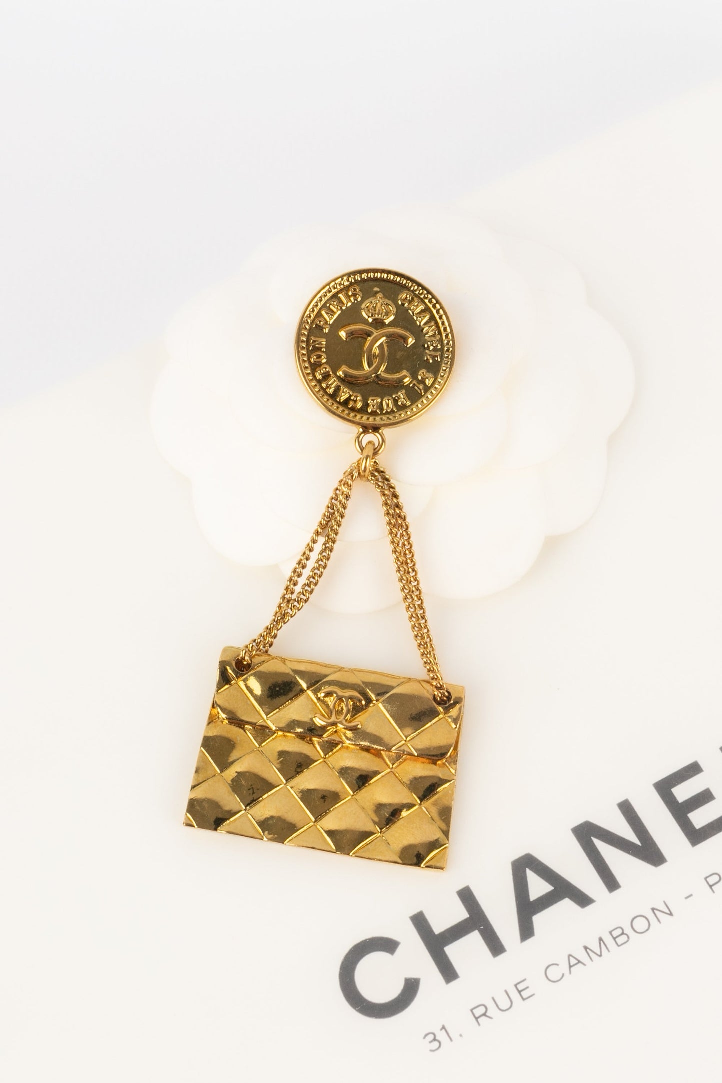 Broche "sac" Chanel 1985