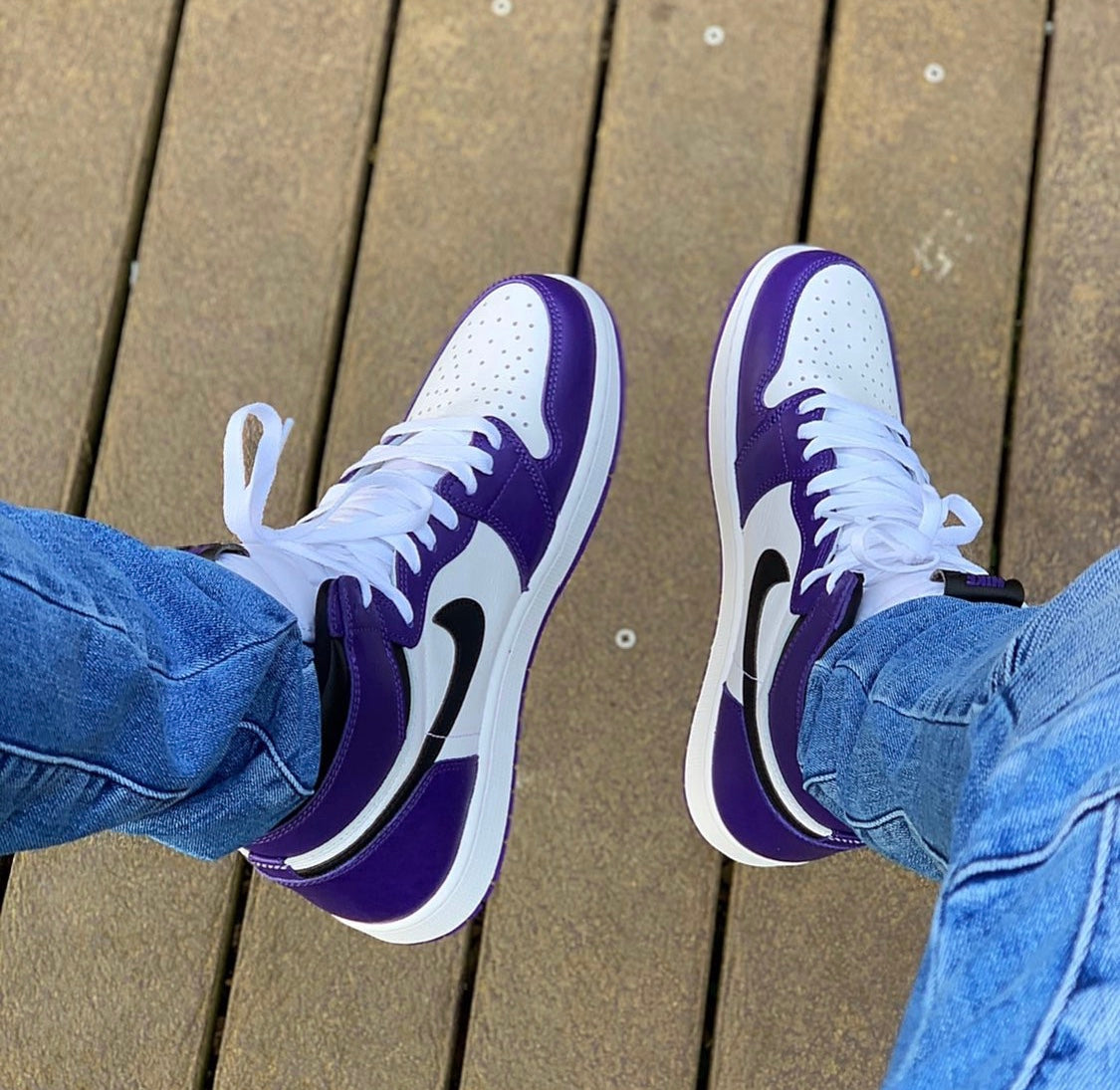 GLM - AJ1 Zi Jia Ge new purple toe