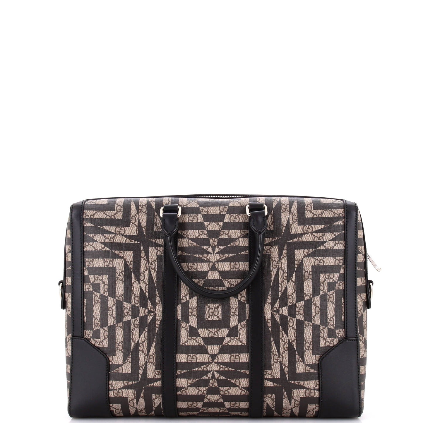 Eden Briefcase Caleido GG Coated Canvas Large
