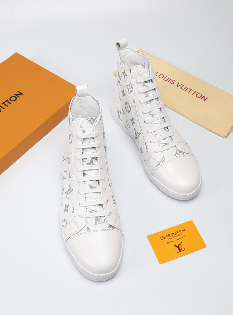 GLM - LUV High GLMnogram White Boot Sneaker