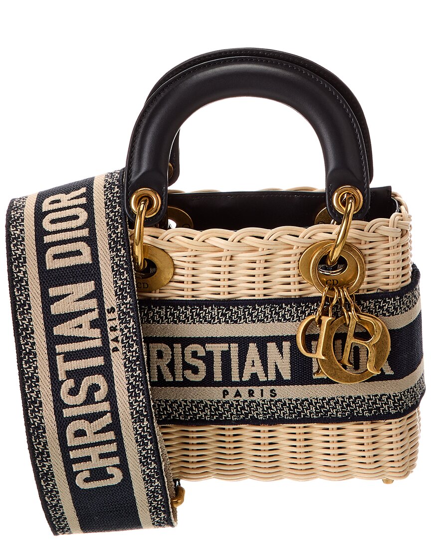 Dior Lady Dior Wicker Tote