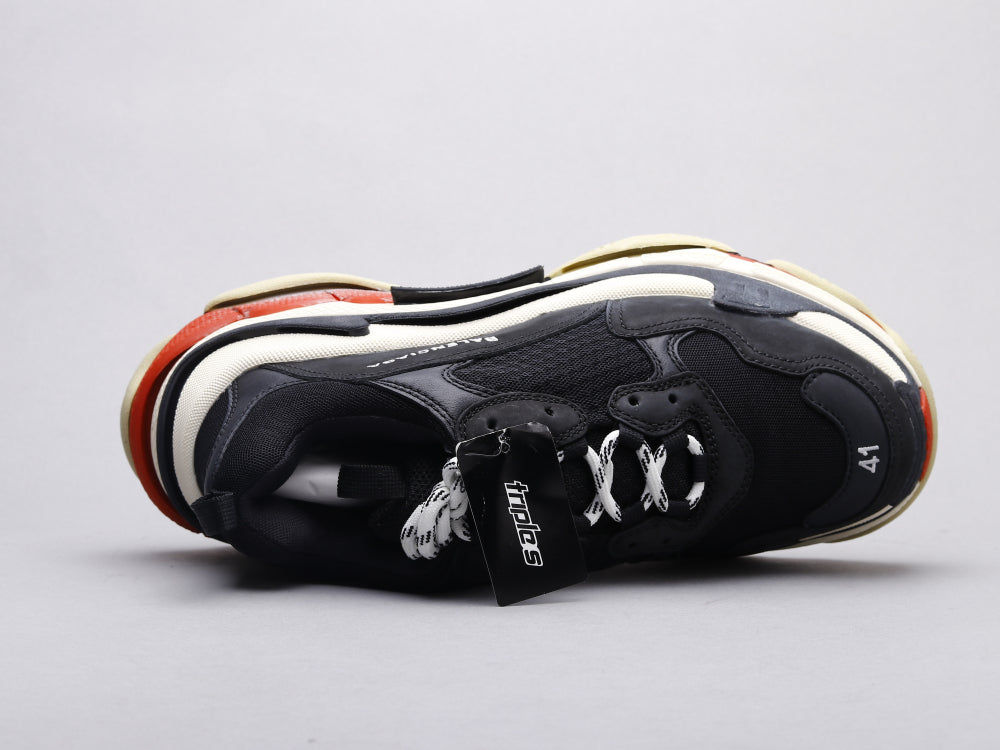 GLM - Bla Triple S Black and Red Sneaker