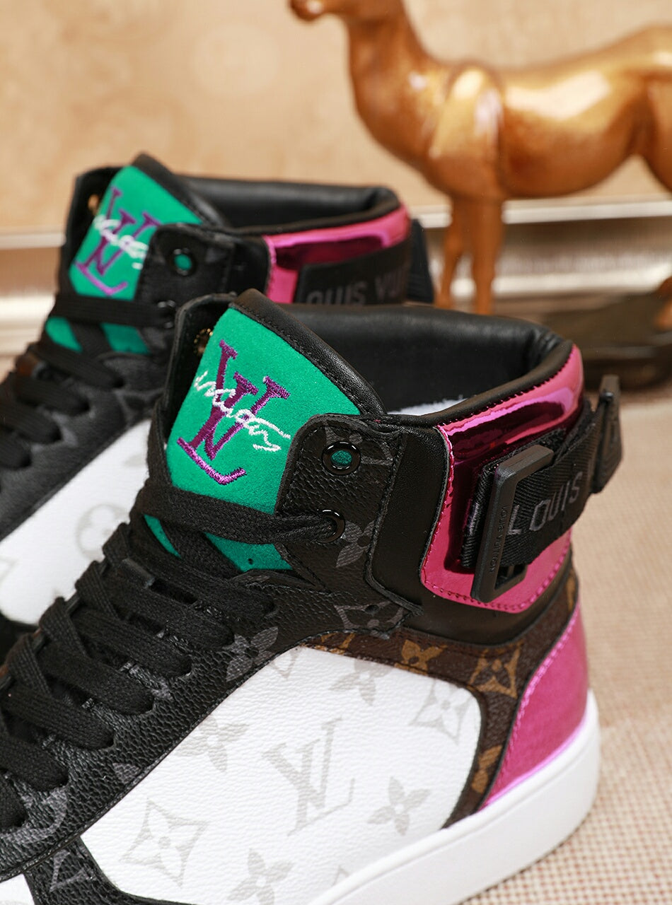 GLM - LUV Rivoli High Blue Pink Sneaker