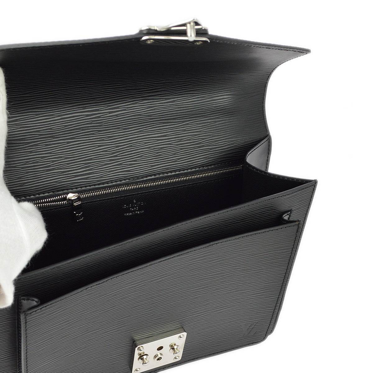 Louis Vuitton 2007 Black Epi Monceau 28 M52792