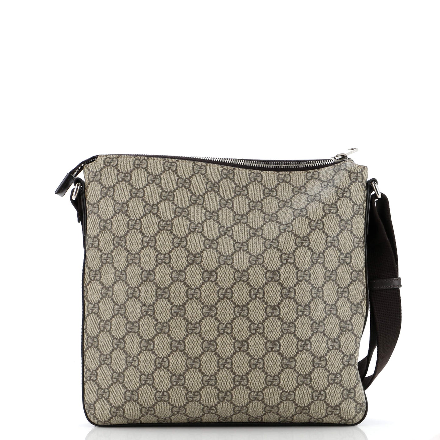 Front Zip Messenger GG Coated Canvas Medium