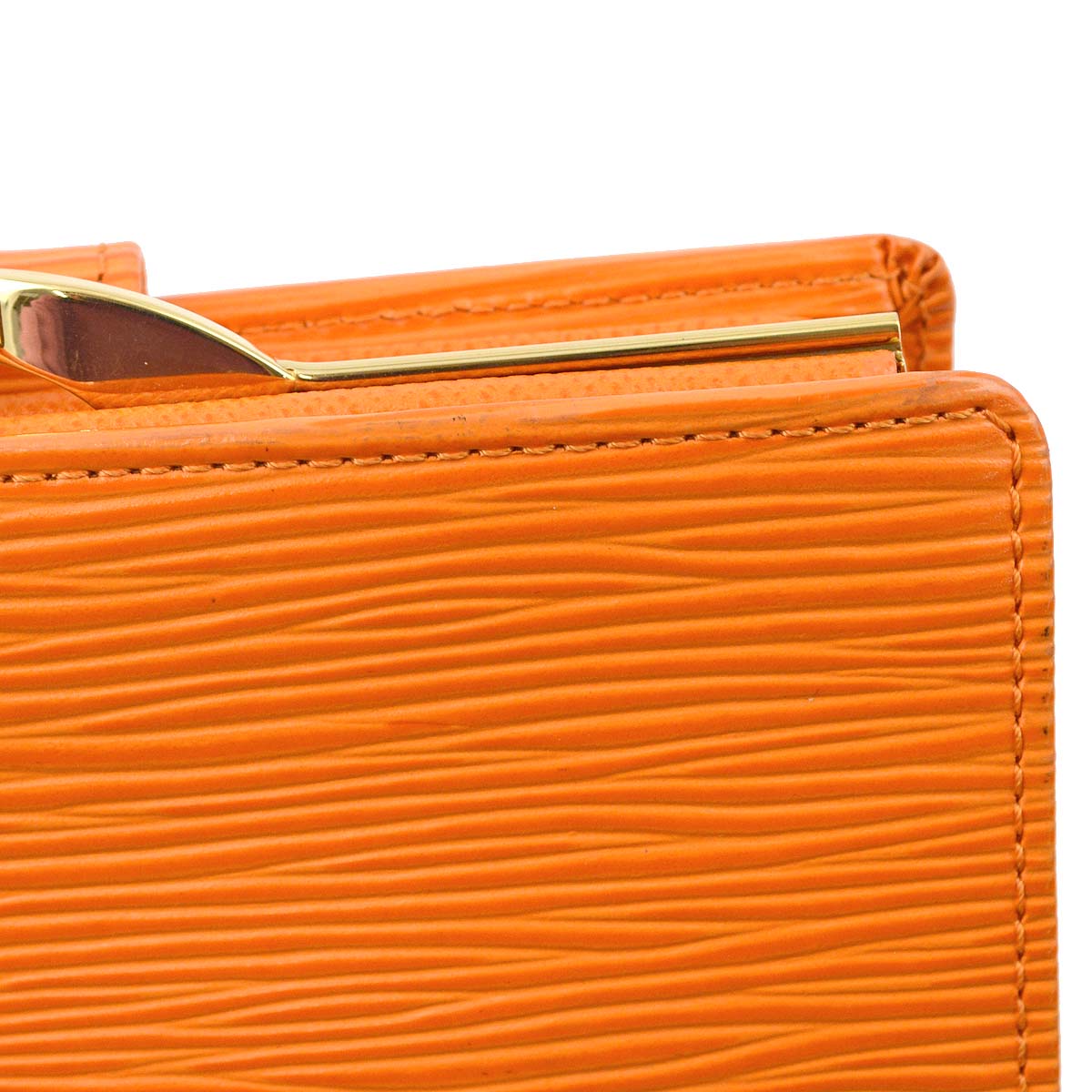 Louis Vuitton Orange Epi Portefeuille Viennois M6324H
