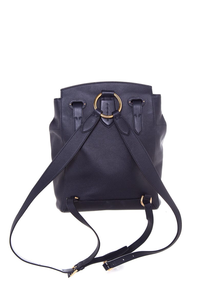 Ralph Lauren Collection Navy Leather Backpack