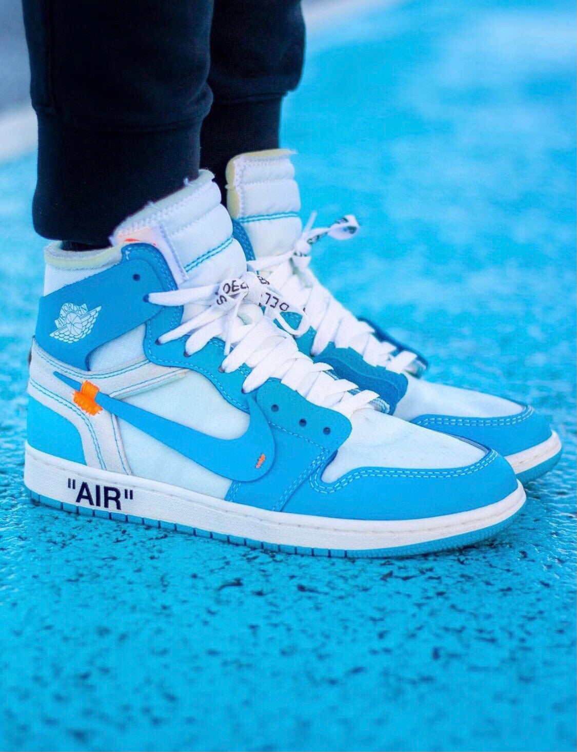 GLM - OW x AJ1 High North Carolina Blue