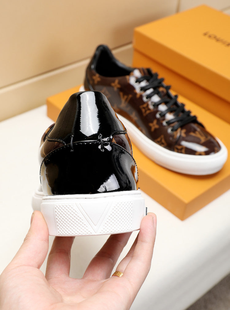 GLM - LUV Low GLMnogram Brown Breathable Sneaker