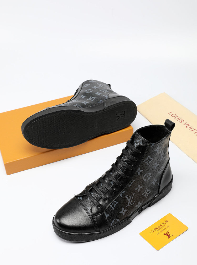 GLM - LUV High GLMnogram Black Boot Sneaker
