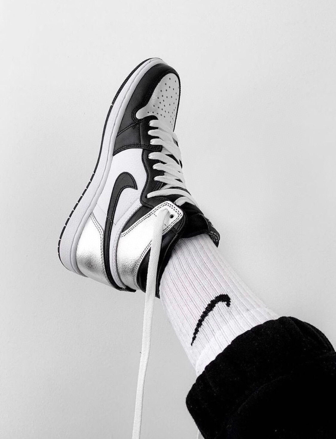 GLM - AJ1 High Black Silver