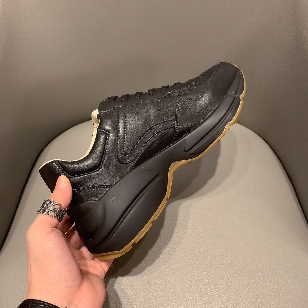 GLM-GCI  RHYTON VINTAGE TRAINER BLACK SNEAKER 145